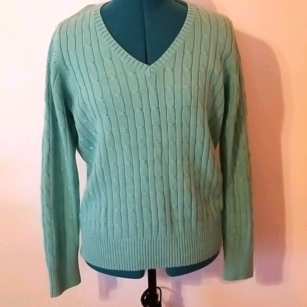 Cable knit sweater
